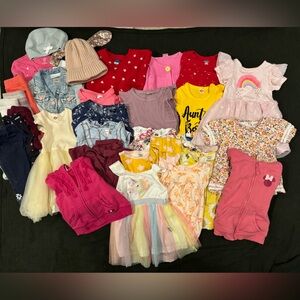 HUGE 30 PIECE BUNDLE Girls Clothes Dresses, Pants, Shirts, ETC, 6m, 12m,24m, 2T